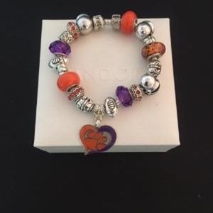Pandora Clemson Tigers Themed Bracelet
